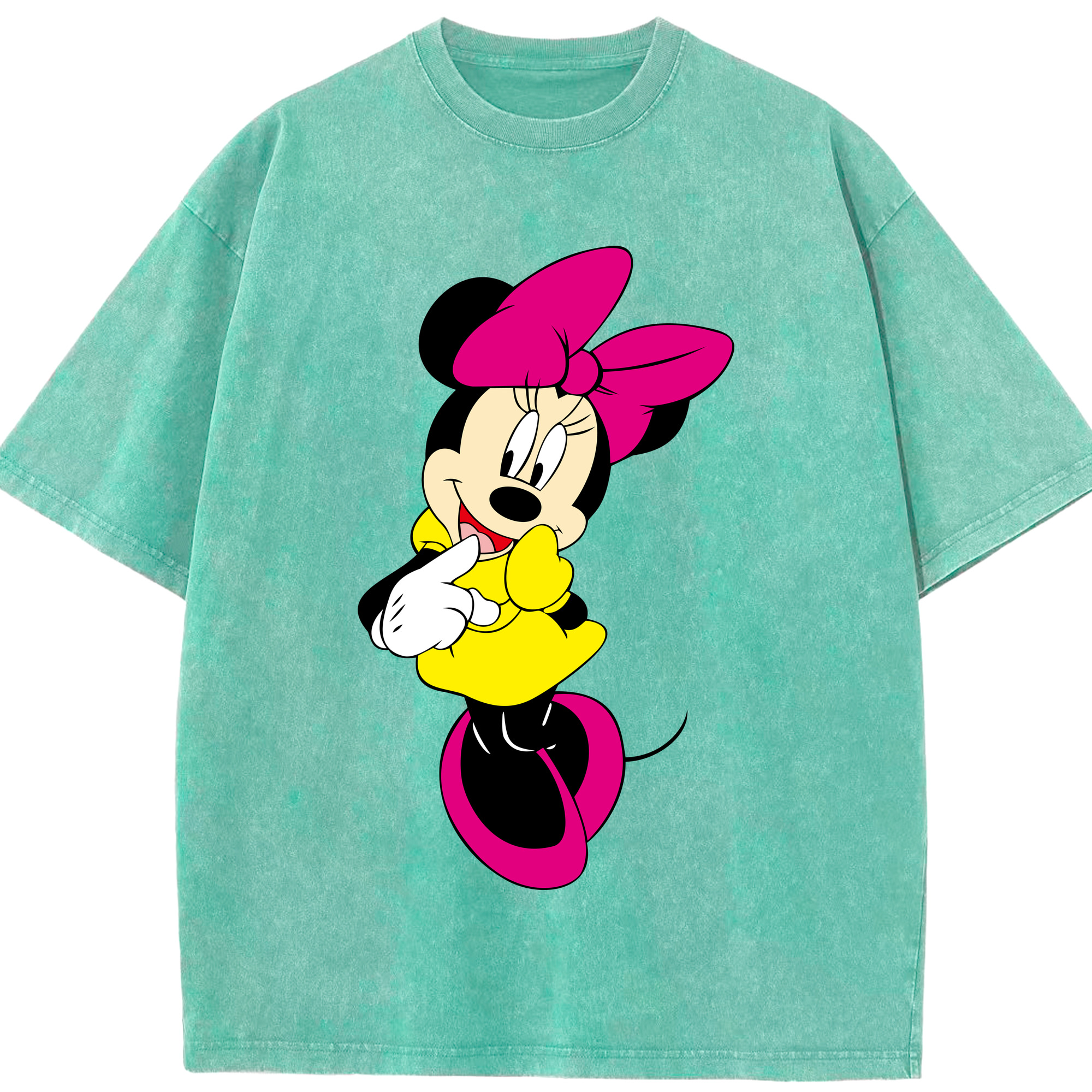 （画像用） ミッキーマウス Mickey Mouse 綿100% ヴィンテージ風 半袖Tシャツ（フロントプリント）